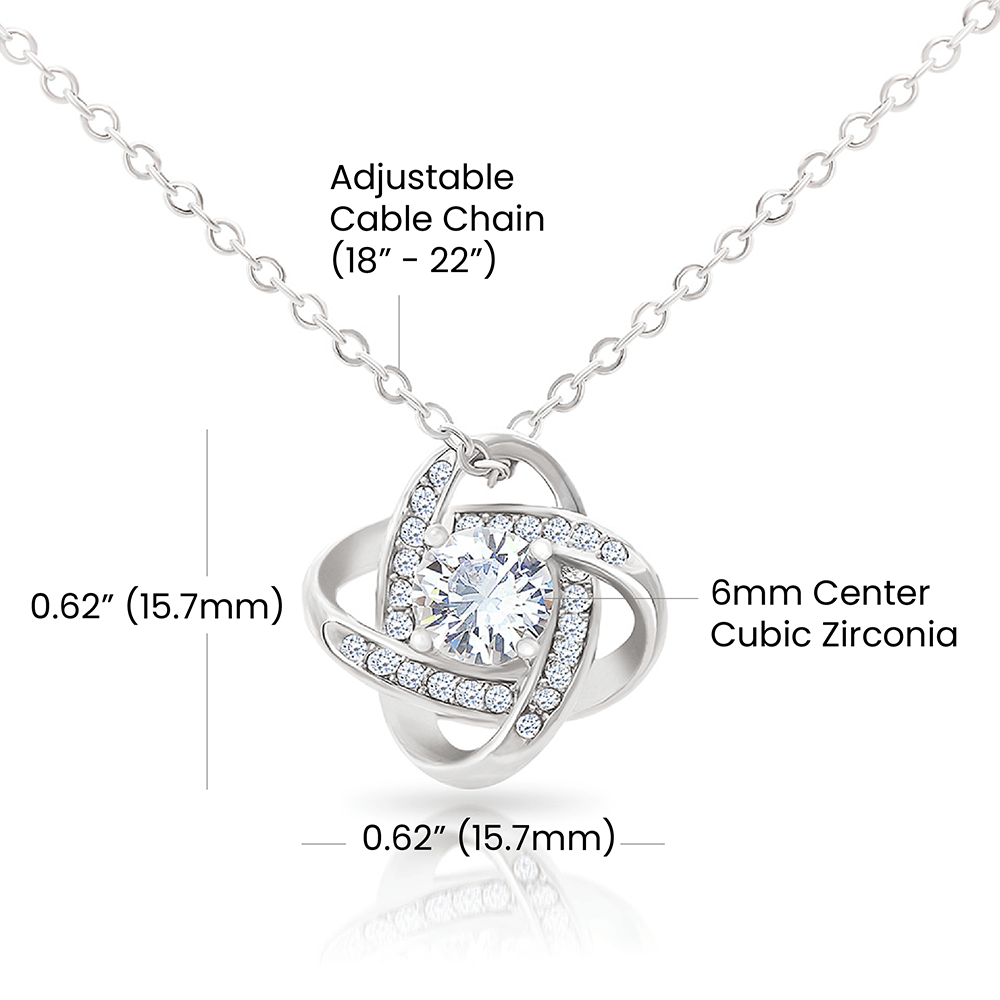 To My Soulmate - Love Knot Necklace 7