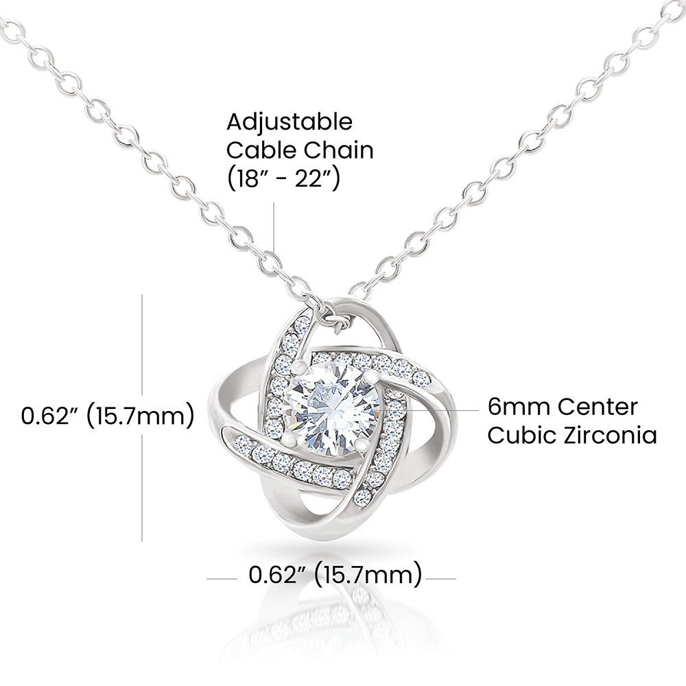 To My Beautiful Daughter-in-law Love Knot Necklace