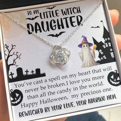 To My Daughter Love Knot Necklace 2