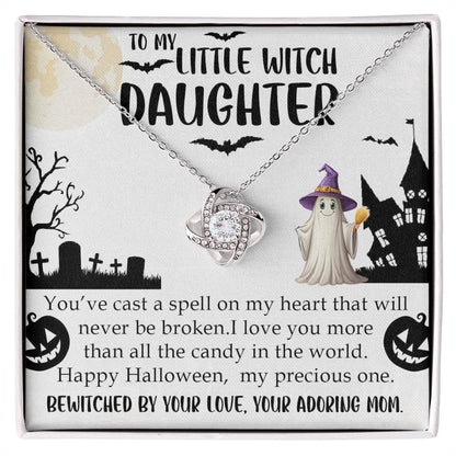 To My Daughter Love Knot Necklace 2