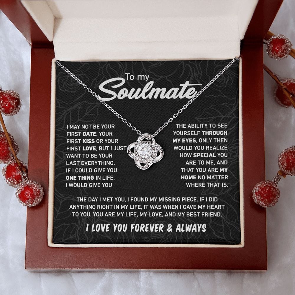 To My Soulmate - Love Knot Necklace 7