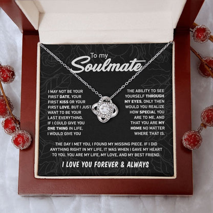 To My Soulmate - Love Knot Necklace 7