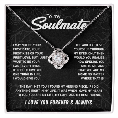To My Soulmate - Love Knot Necklace 7