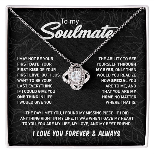 To My Soulmate - Love Knot Necklace 7