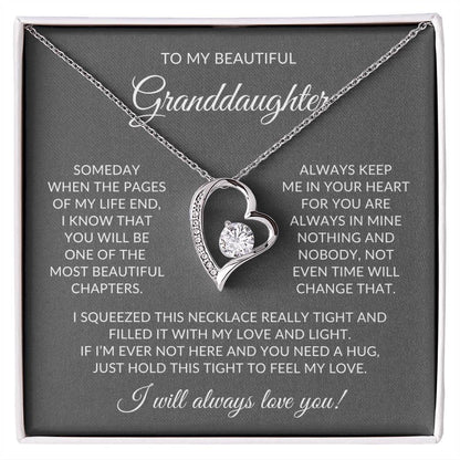 To My Granddaughter - Forever Love Necklace 2