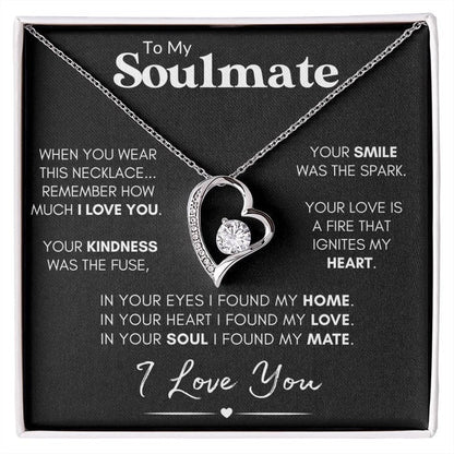 To My Soulmate- Forever Love Necklace 9
