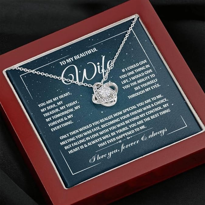 My Beautiful Wife - Love Knot Necklace 2