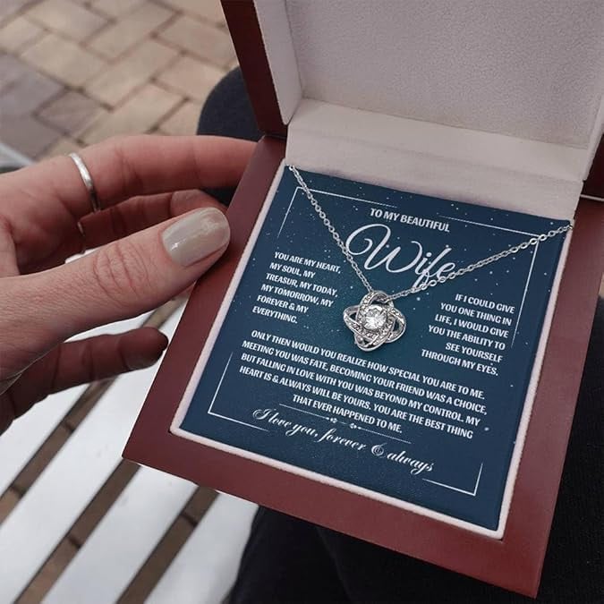 My Beautiful Wife - Love Knot Necklace 2