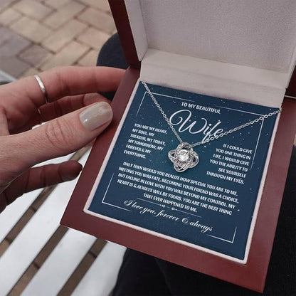 My Beautiful Wife - Love Knot Necklace 2
