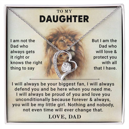To My Daughter - Forever Love Necklace