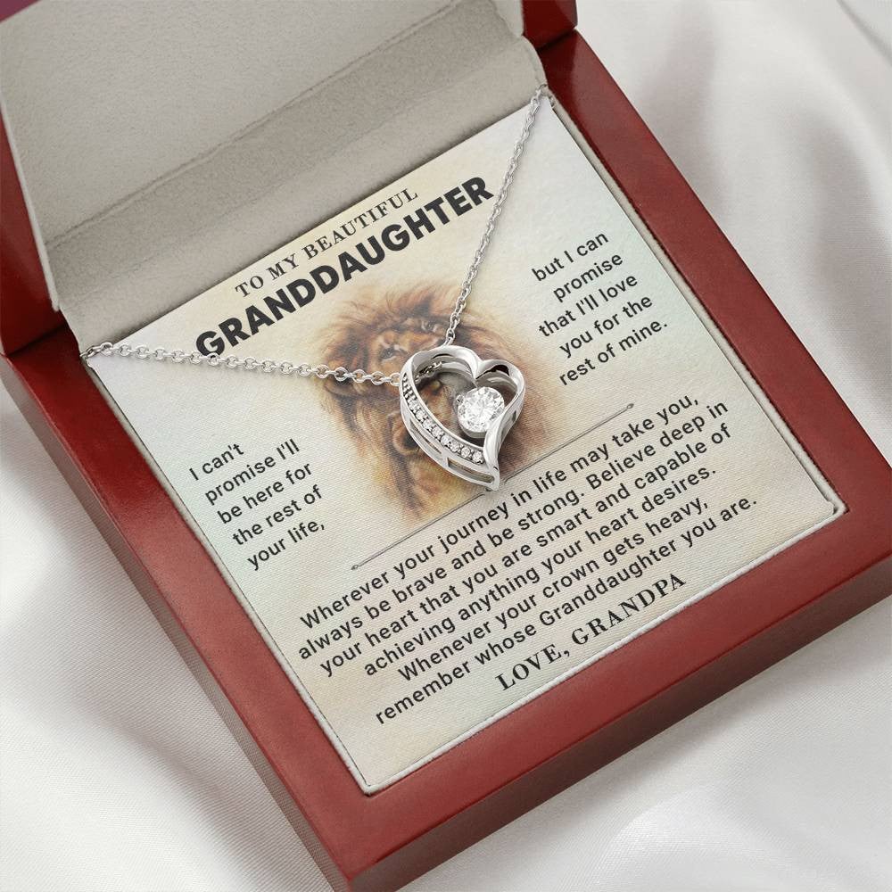To My Granddaughter - Forever Love Necklace