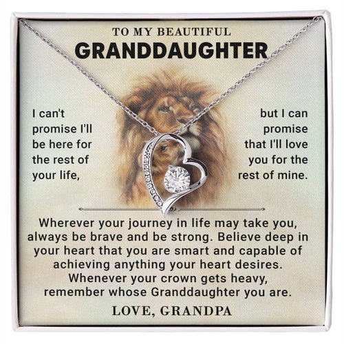 To My Granddaughter - Forever Love Necklace
