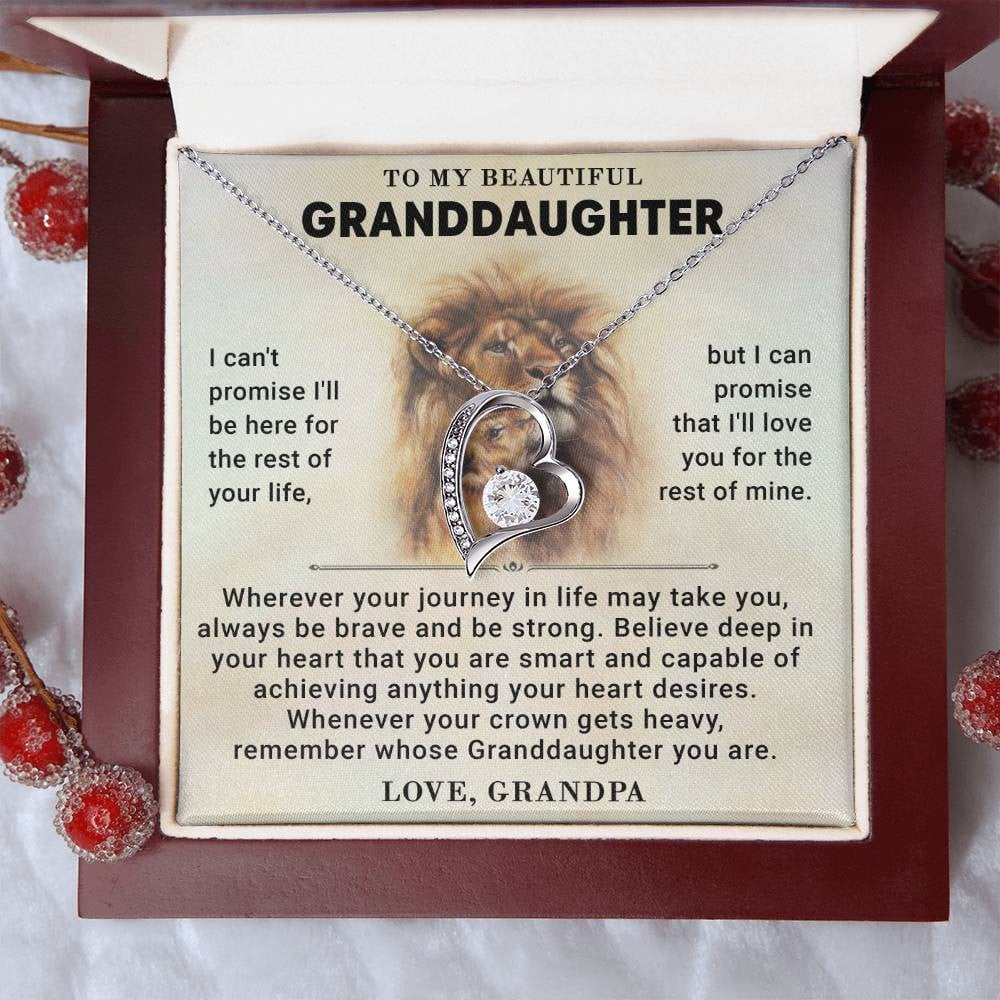 To My Granddaughter - Forever Love Necklace
