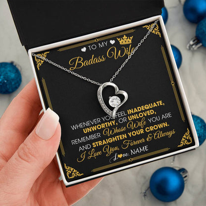 To My Badass Wife - Forever Love Necklace