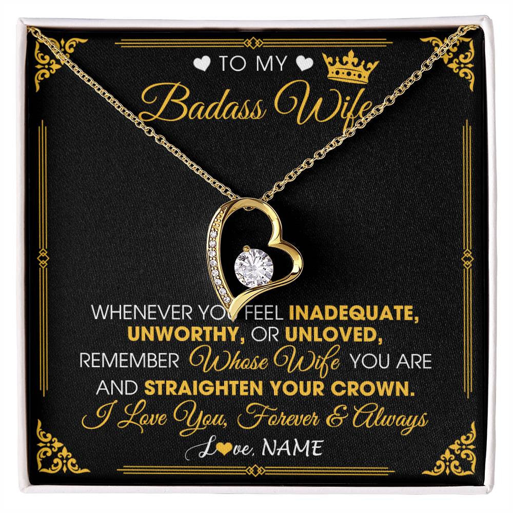 To My Badass Wife - Forever Love Necklace