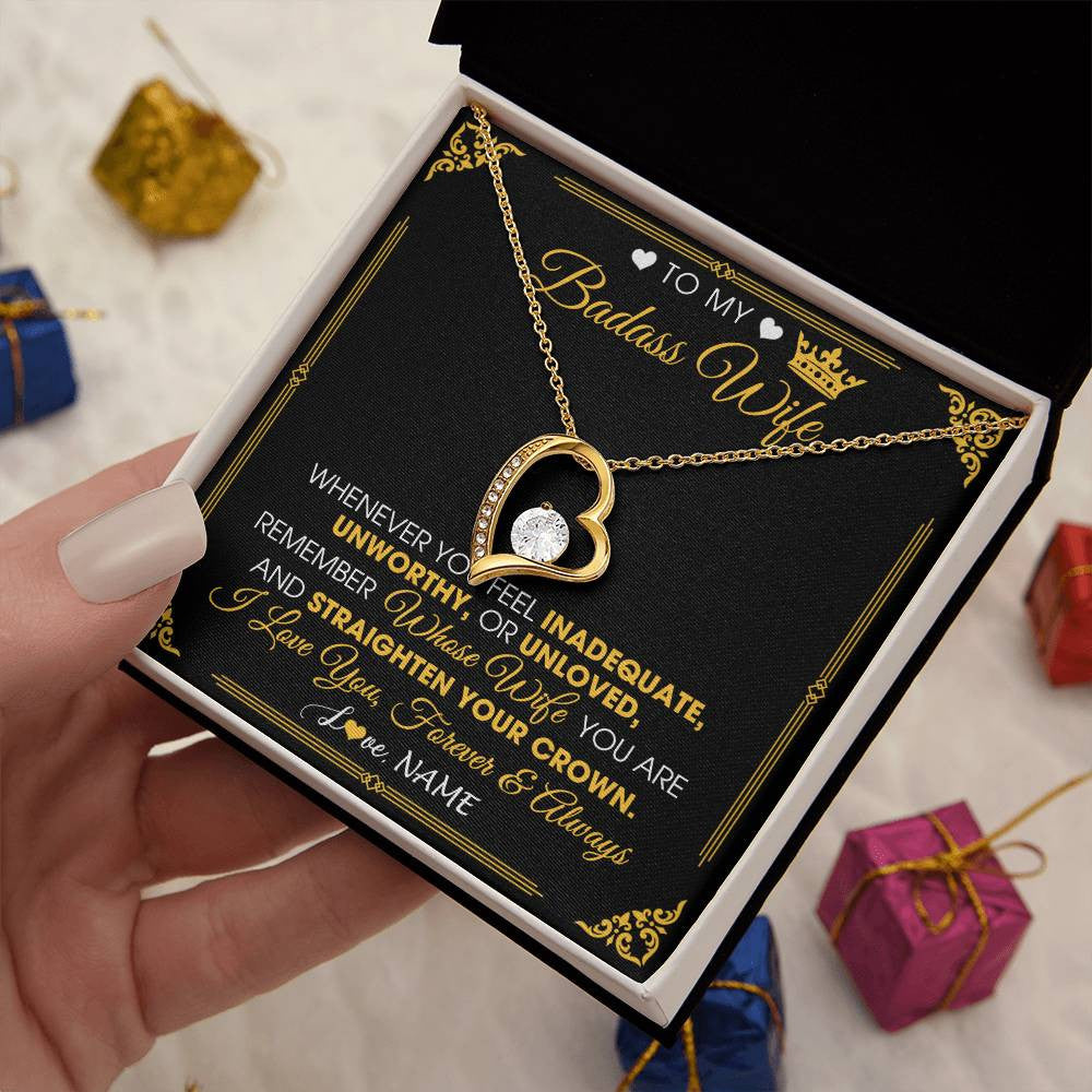 To My Badass Wife - Forever Love Necklace