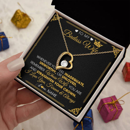 To My Badass Wife - Forever Love Necklace