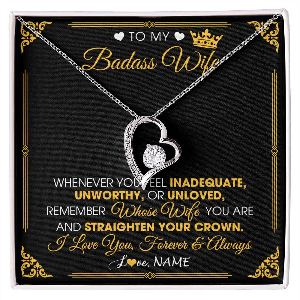 To My Badass Wife - Forever Love Necklace