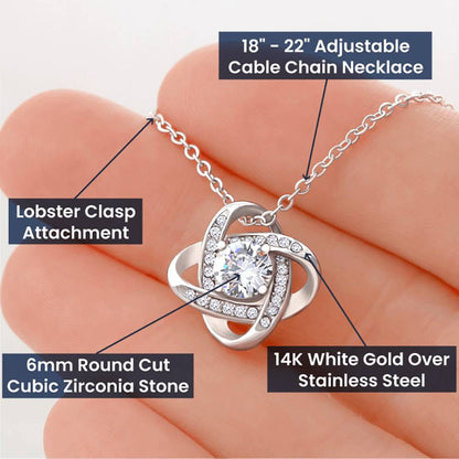 To My Loving Soulmate Love Knot Necklace