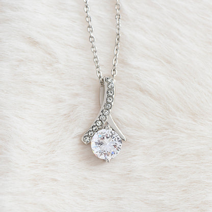 To My Beautiful Soulmate I Love You Always & Forever - Alluring Beauty Necklace