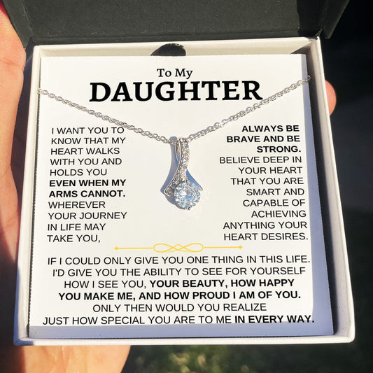 To My Daughter Alluring Beauty Necklace