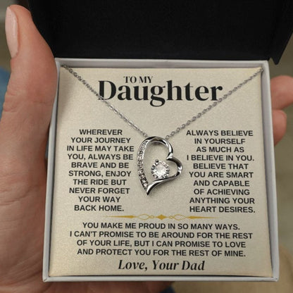 To My Daughter - Forever Love Necklace 2