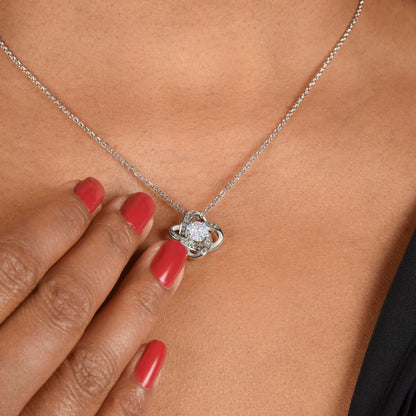 To My Beautiful Daughter-in-law Love Knot Necklace