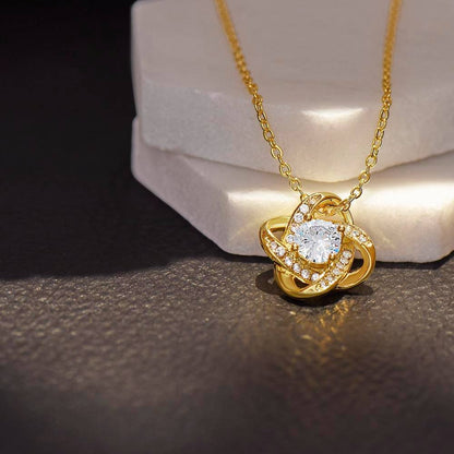 To My Beautiful Daughter-in-law Love Knot Necklace