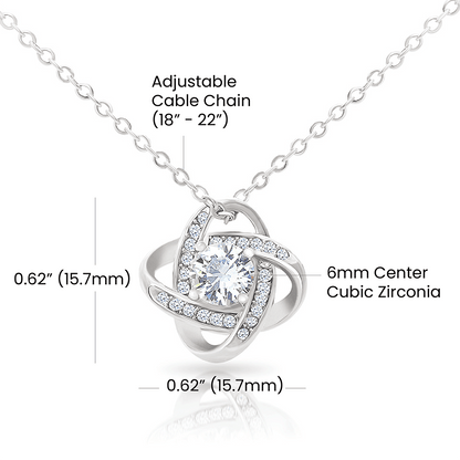 To My Beautiful Daughter-in-law Love Knot Necklace