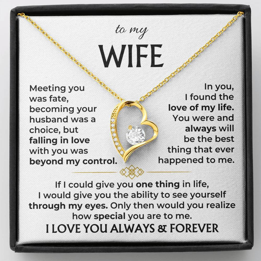 To My Wife - Forever Love Necklace