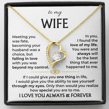 To My Wife - Forever Love Necklace
