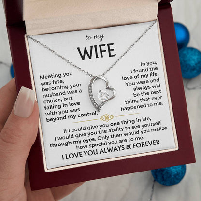 To My Wife - Forever Love Necklace