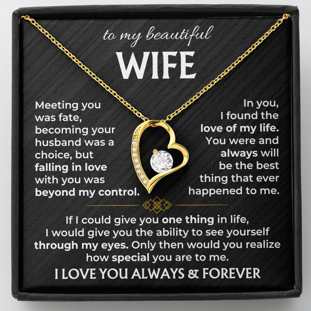 To My Wife - Forever Love Necklace 2