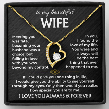 To My Wife - Forever Love Necklace 2