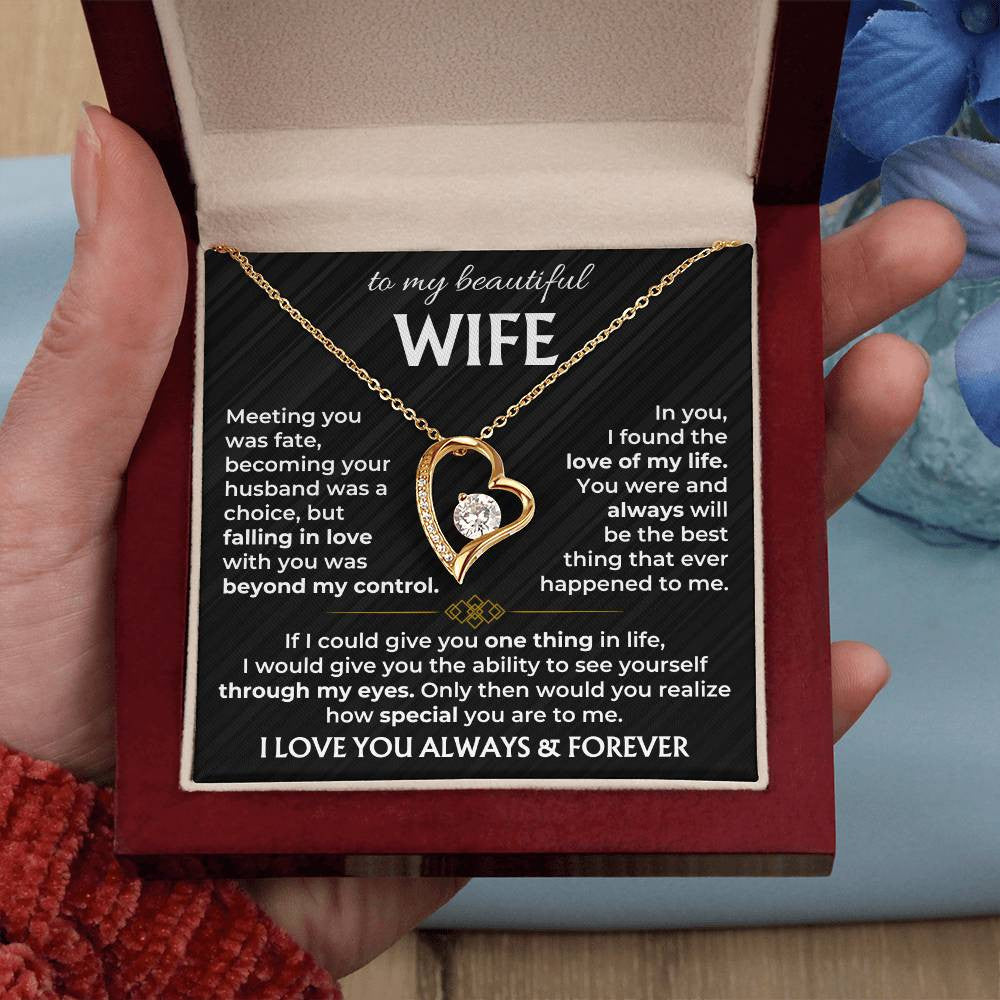 To My Wife - Forever Love Necklace 2