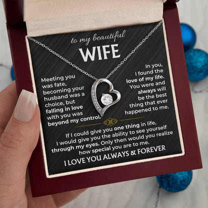 To My Wife - Forever Love Necklace 2