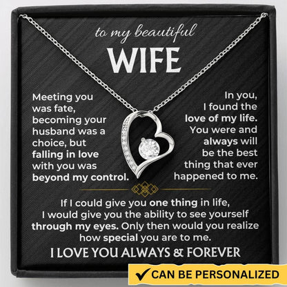 To My Wife - Forever Love Necklace 2