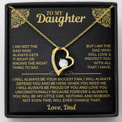 To My Daughter - Forever Love Necklace