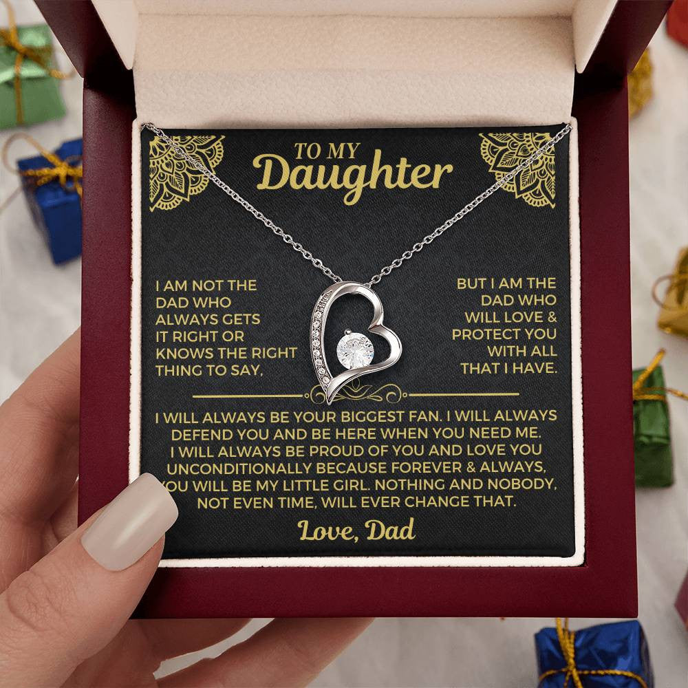 To My Daughter - Forever Love Necklace