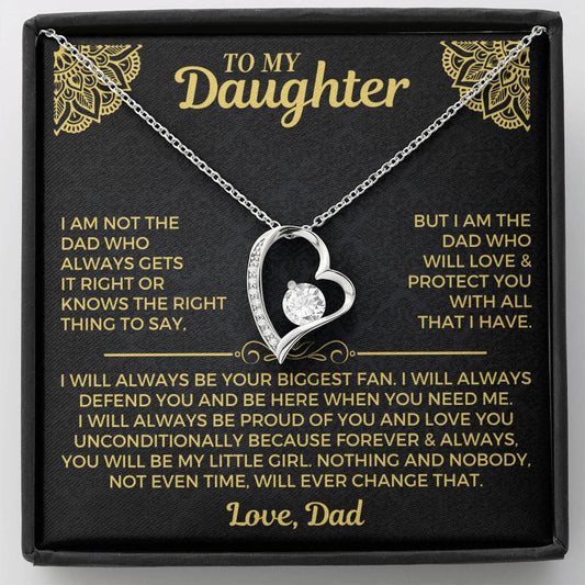 To My Daughter - Forever Love Necklace