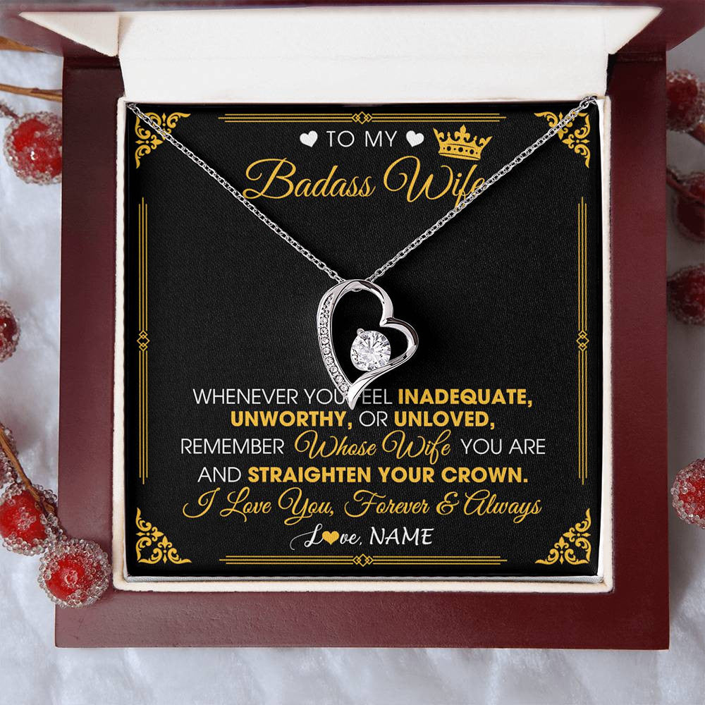 To My Badass Wife - Forever Love Necklace