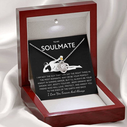 To My Soulmate Funny Gift- Love Knot Necklace