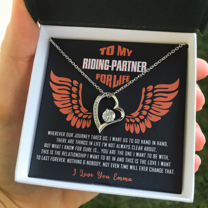 My Riding Partner for Life Forever Love Necklace 2