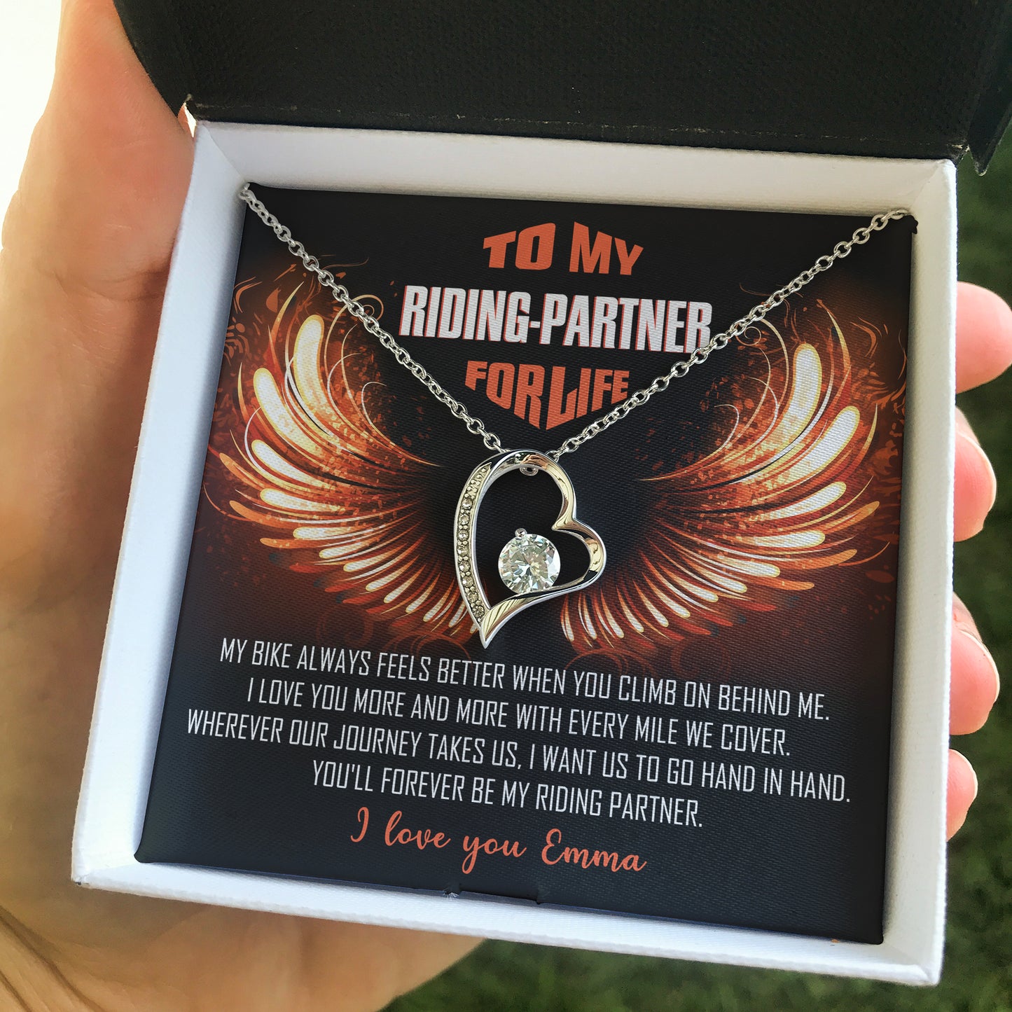 My Riding Partner for Life Forever Love Necklace