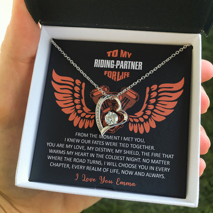 My Riding Partner for Life Forever Love Necklace-03