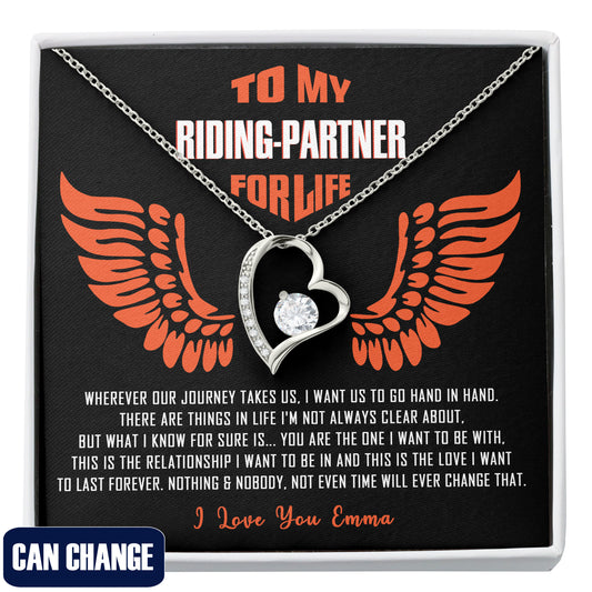 My Riding Partner for Life Forever Love Necklace 2