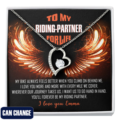 My Riding Partner for Life Forever Love Necklace