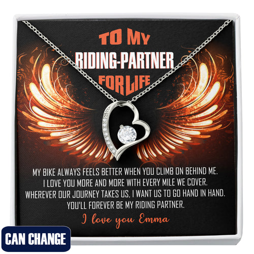 My Riding Partner for Life Forever Love Necklace