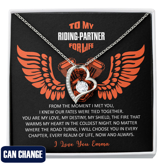 My Riding Partner for Life Forever Love Necklace-03