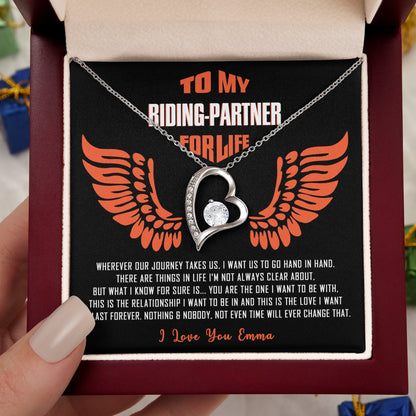 My Riding Partner for Life Forever Love Necklace 2